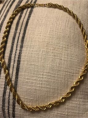 Gold-Tone Rope Chain Necklace - Women Jewelry
